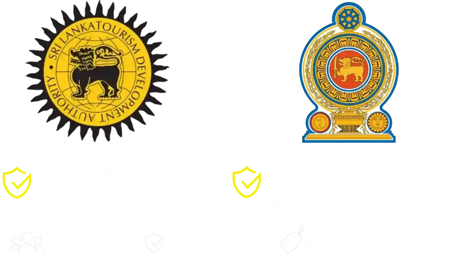 Book with confidence — registered with the Sri Lanka Tourism Development Authority. SLTDA licensed number SLTDA/SQA/PRO/TA/01157, Ceylon Peacock Travels (Pvt) Ltd.
